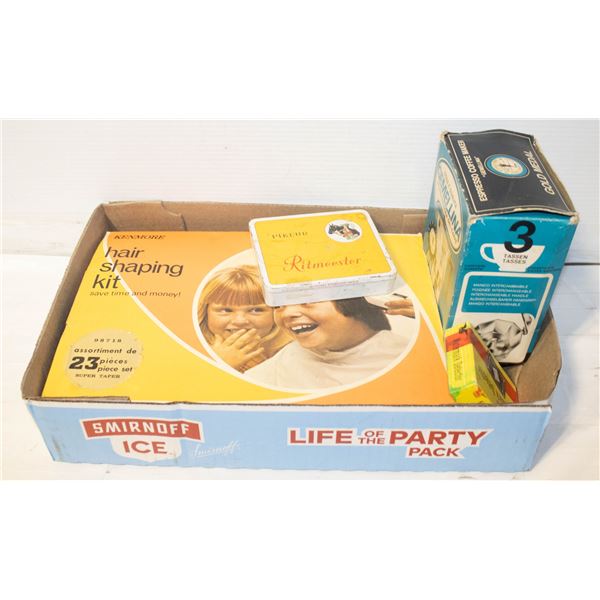 LOT OF VINTAGE ITEMS, KENMORE HAIR SHAPING