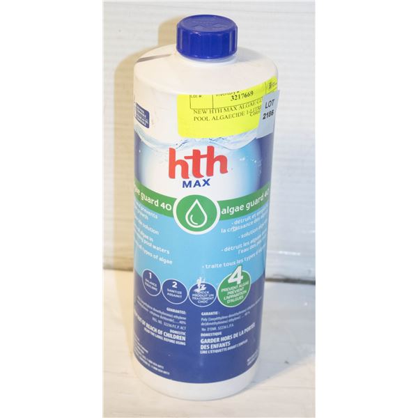 NEW HTH MAX ALGAE GUARD 40 POOL ALGAECIDE 1-LITRE