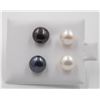 Image 1 : #03-NATURAL AKOYA PEARL STUDE EARRINGS