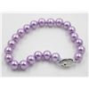 Image 1 : #57-SEA SHELL PEARL BRACELET  7.5"