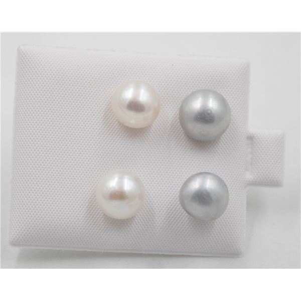 #19-NATURAL AKOYA PEARL STUDE EARRINGS