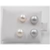 Image 1 : #19-NATURAL AKOYA PEARL STUDE EARRINGS