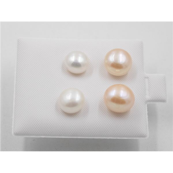 #15-NATURAL AKOYA PEARL STUDE EARRINGS