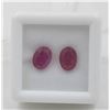 Image 1 : #177-HEATED RUBY GEMSTONE ONE PAIR  3.35 CT