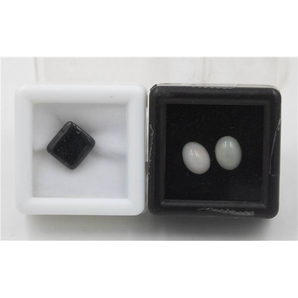 #218-EITHOPIA OPAL 1.60 CT & BLACK ONYX  5.40 CT