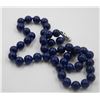 Image 1 : #64-NATURAL LAPIZ LAZULI NECKLACE 18"