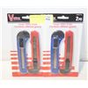Image 1 : 2 NEW SEALED UTILITY KNIVES 2 X 2 PACKS
