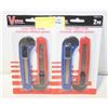 Image 1 : 2 NEW SEALED UTILITY KNIVES 2 X 2 PACKS