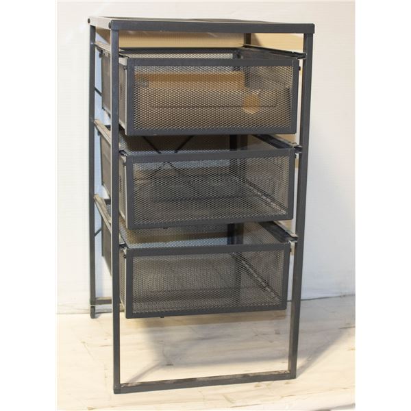 METAL MESH 3 DRAWER STAND