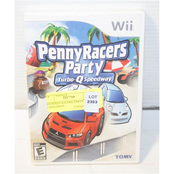 WII PENNY RACERS, PARTY, TURBO, Q SPEEDWAY