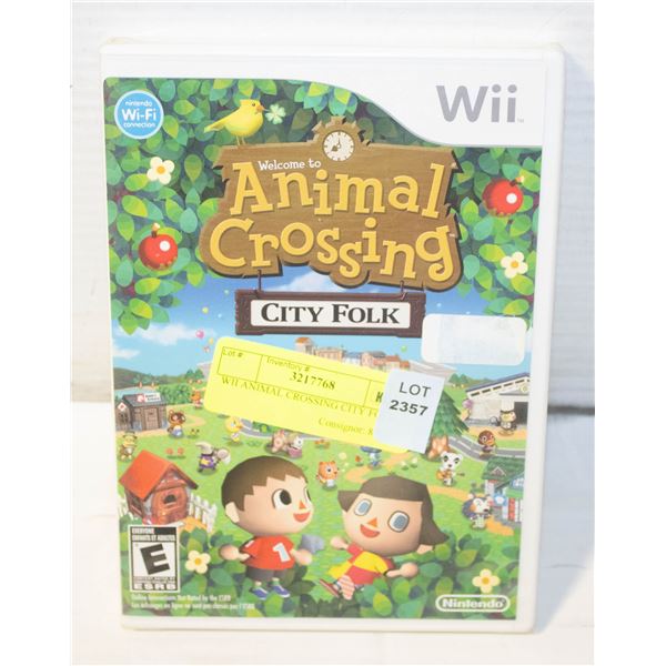 WII ANIMAL CROSSING CITY FOLK