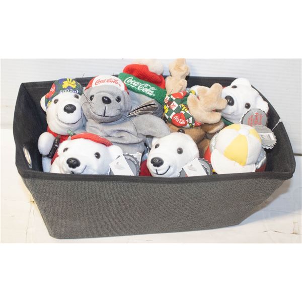 NEW COCA-COLA BEANIE BABIES EIGHT IN