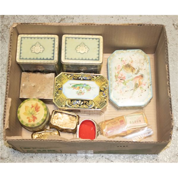 "SILVER JUBILEE" ROYAL FAMILY VINTAGE TINS + NANOB