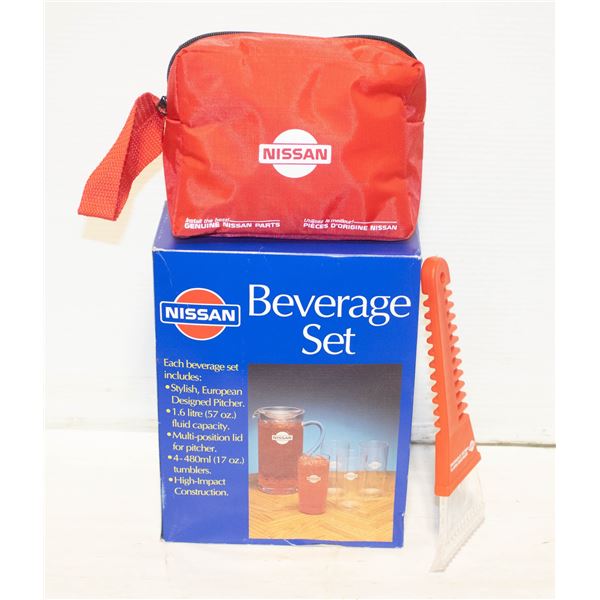 NISSAN PROMO BEVERAGE SET/ROADSIDE KIT