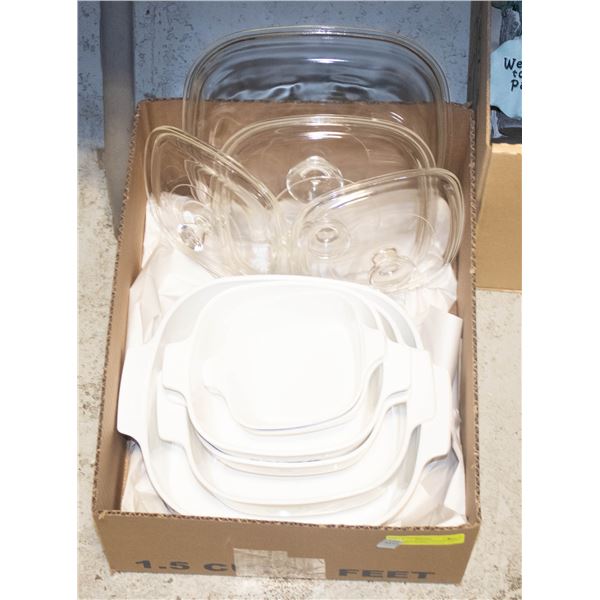 VINTAGE CORNING "CORNFLOWER" CASSEROLE DISHES