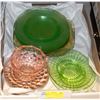 Image 1 : DEPRESSION GLASS- BOX LOT ASSORTED