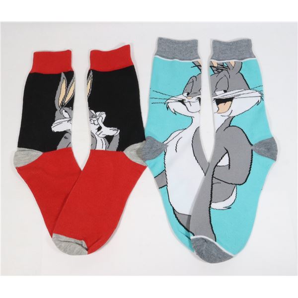 TWO NEW BUGS BUNNY LOONEY TOONS THEME ADULT