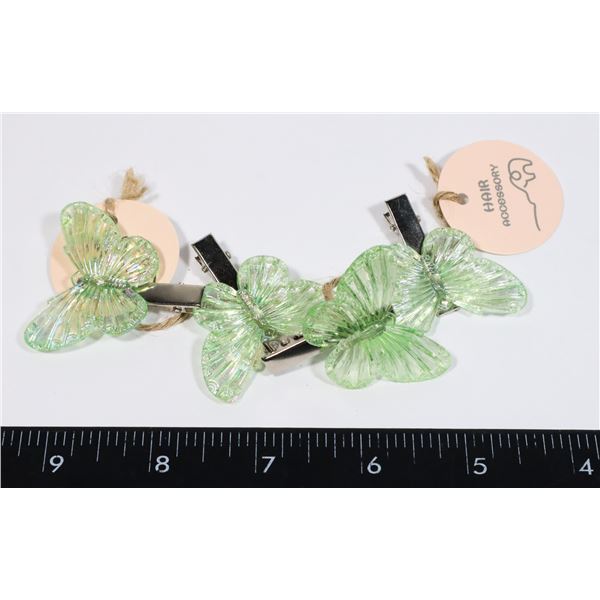NEW ALLIGATOR CLIP BUTTERFLY HAIR CLIPS