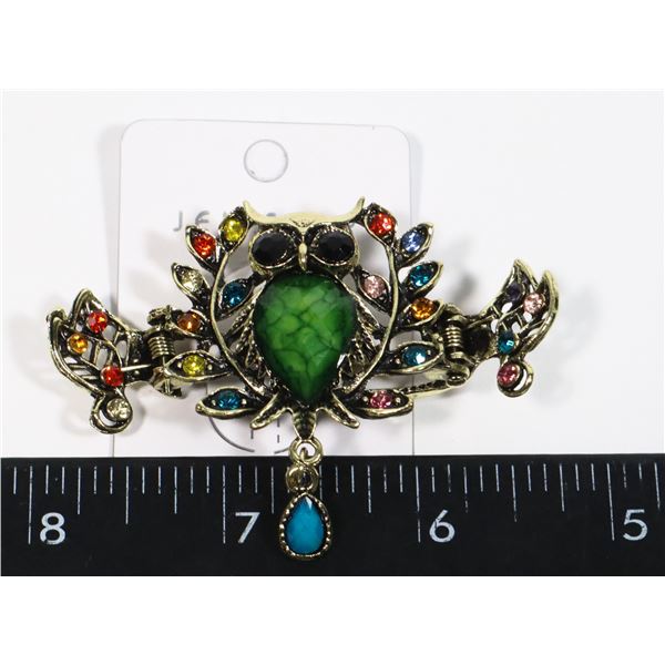 NEW ANTIQUE STYLE MULTI-COLOR RHINESTONE TASSEL