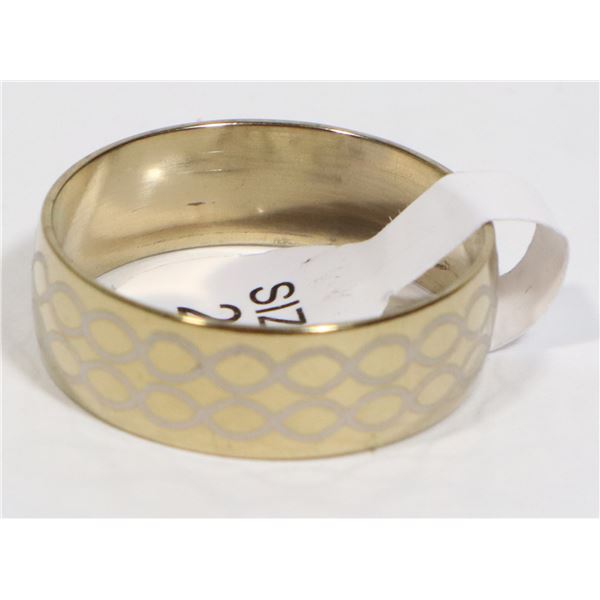 NEW SIZE 10 CHAIN DESIGN STAINLESS STEEL RING