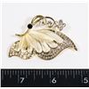 Image 1 : NEW GOLD TONE RHINESTONE BUTTERFLY BROOCH