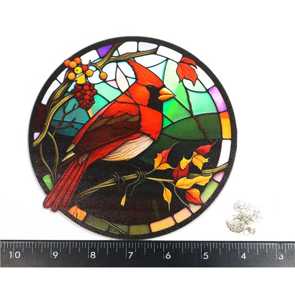 NEW 6" DIAMETER CARDINAL BIRD THEME HANGING