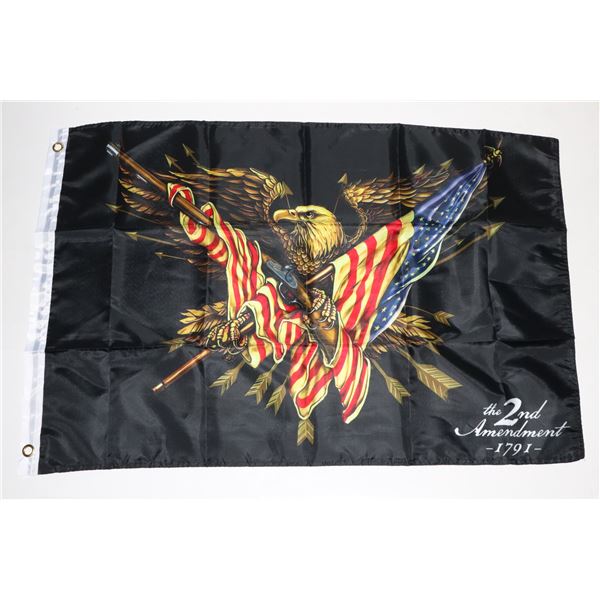 NEW 2' X 3' 2ND AMENDMENT FLAG