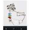 Image 1 : NEW RHINESTONE PAWPRINT THEME PRISM SUNCATCHER