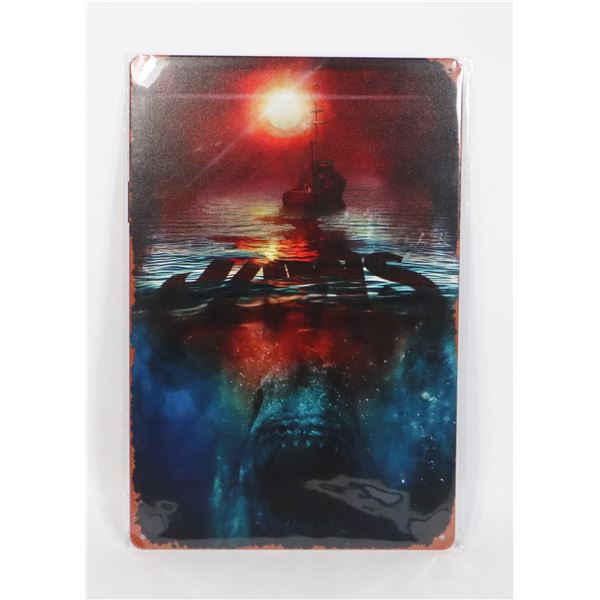 NEW ARTISTIC JAWS METAL SIGN
