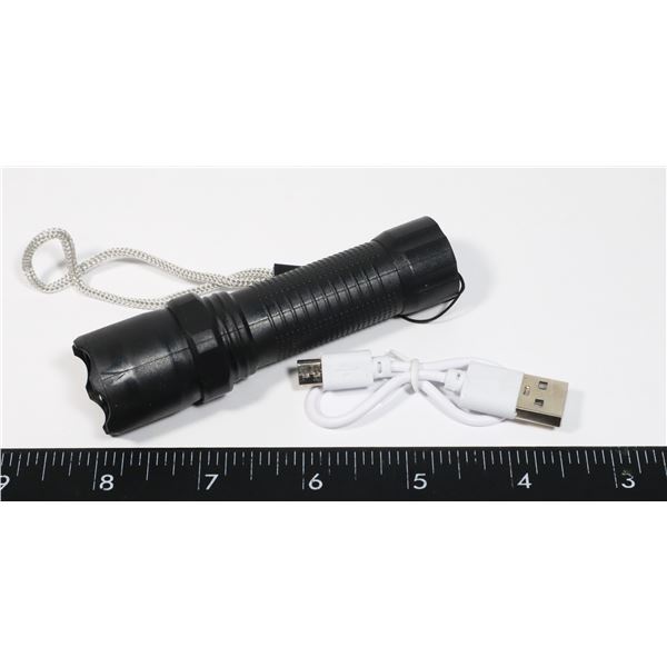 NEW RECHARGEABLE UV FLASHLIGHT (CABLE INCLUDED)