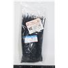 Image 1 : NEW 250PC 3X200MM NYLON ZIP TIES