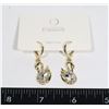 Image 1 : NEW RHINESTONE SWAN DROP EARRINGS NO MARKINGS,