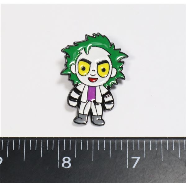 NEW BEETLE JUICE THEME CARTOON DESIGN LAPEL