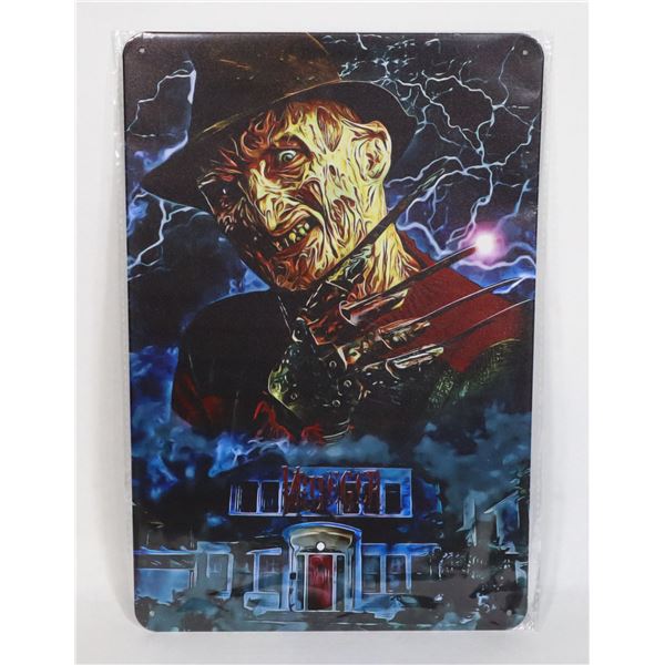 NEW FREDDY KRUEGER THEME METAL SIGN