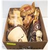 Image 1 : CARVED TRIBAL MASKS- ASSORTED LOT