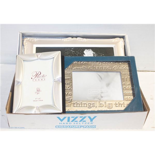 PHOTO FRAMES- NEW IN BOX- BOX LOT ASSORTED