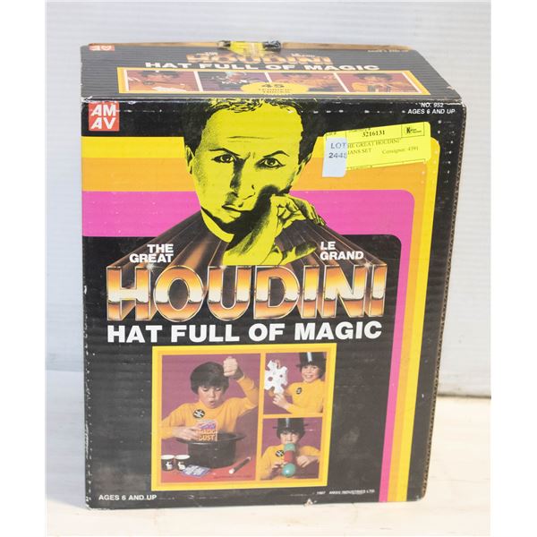 1987 "THE GREAT HOUDINI" MAGICIANS SET
