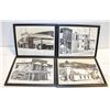 Image 1 : VINTAGE FRAMED "YUKON" B & W PHOTOS- SET OF 4