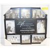 Image 1 : PHOTO FRAME COLLAGE W/INSPIRATIONAL QUOTE-