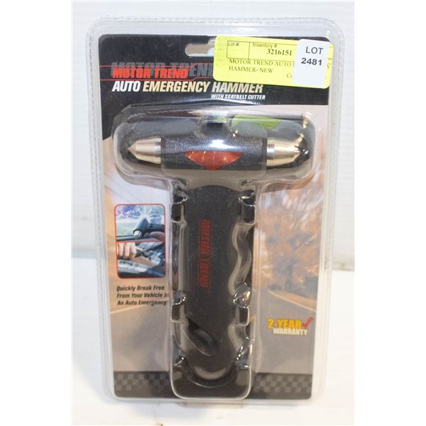 MOTOR TREND AUTO EMERGENCY HAMMER- NEW