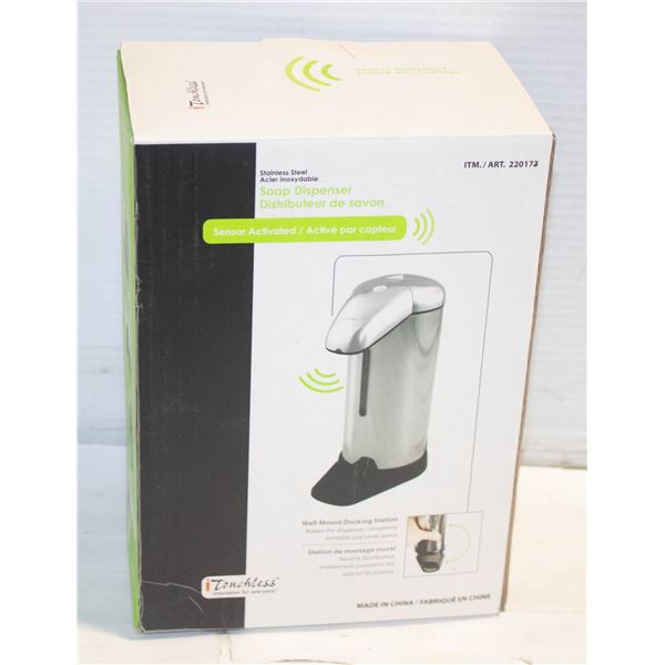 ITOUCHLESS AUTO LIQUID SOAP DISPENSER- STAINLESS