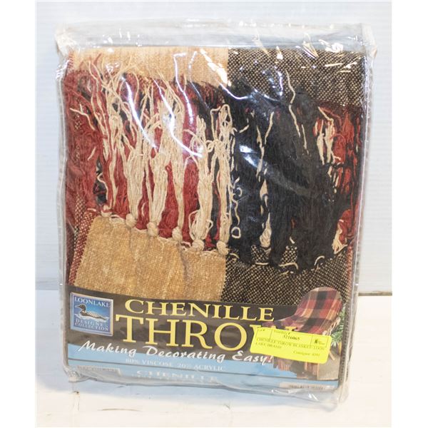CHENILLE THROW BLANKET- LOON LAKE BRAND