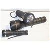 Image 1 : SOFT GRIP TORCH FLASHLIGHTS SET OF 3- NEW