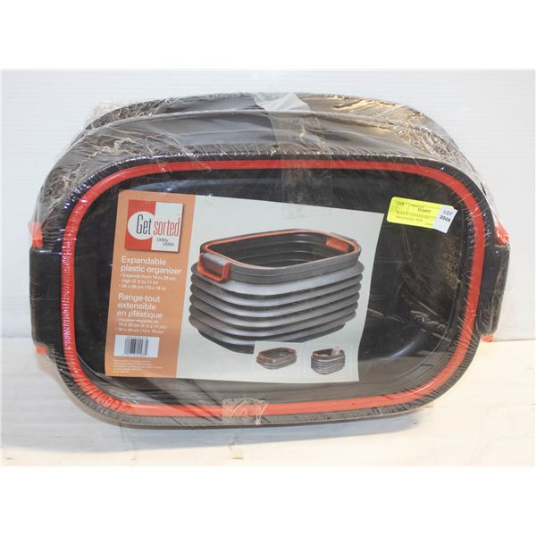 PLASTIC EXPANDABLE UTILITY ORGANIZER- NEW