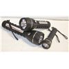 Image 1 : SOFT GRIP TORCH FLASHLIGHTS SET OF 3- NEW
