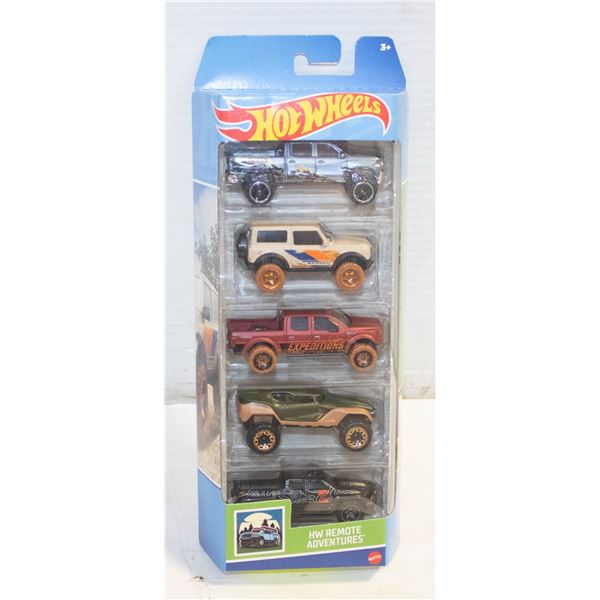 HOTWHEELS 5 PACK - REMOTE ADVENTURES