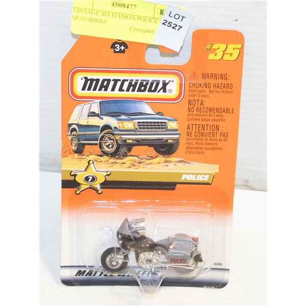 VINTAGE MATCHBOX POLICE MOTORBIKE