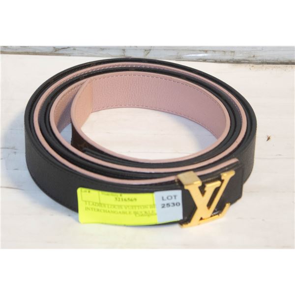 3 LADIES LOUIS VUITTON BELT INTERCHANGABLE BUCKLE
