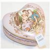 Image 1 : HAND PAINTED BISQUE PORCELAIN TRINKET BOX