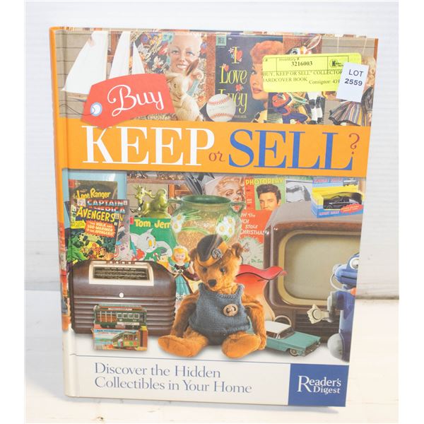 "BUY, KEEP OR SELL" COLLECTORS HARDCOVER BOOK